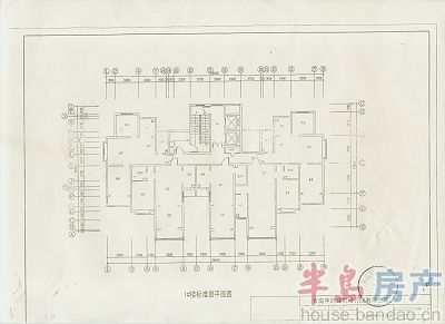 1号楼标准层平面图