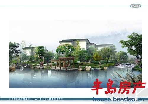 小桥即景透视图