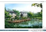 A区(独栋别墅区)私家木质亲水平台透视图
