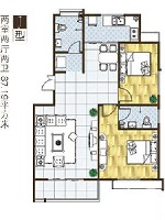 中国铁建岸芷汀兰 87.19平户型 2室2厅2卫87.19㎡.jpg
