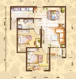 中冶圣乔维斯 19号-9－2户型 2室2厅1卫72.73㎡