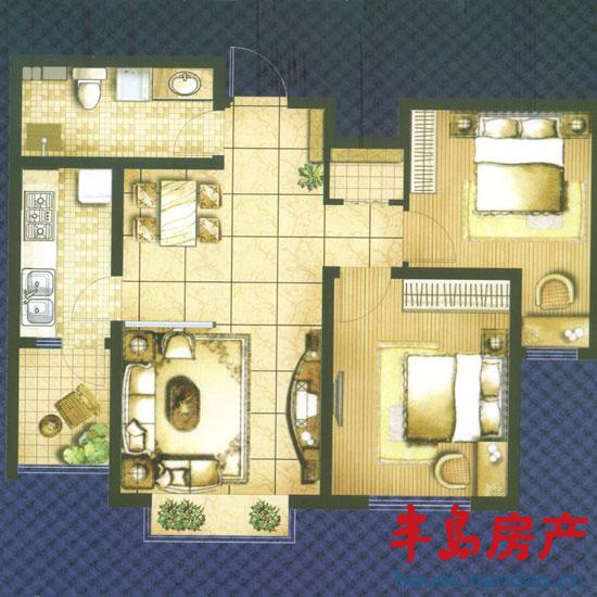 鑫汇国际 B型 2室2厅1卫88㎡.jpg