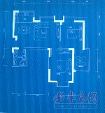 F户型 89.05-94.66平米 三室二厅一卫