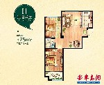 浪漫满屋75平套二户型