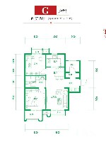 TAHA时区G户型2室2厅1卫1厨 87.00㎡