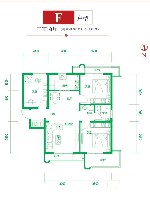 TAHA时区F户型3室2厅1卫1厨 103.00㎡