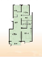 一单元01户型2室2厅2卫1厨 113.62㎡