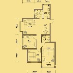 凯景花园二期1.2.3号楼A1户型（西户）3室2厅2卫1厨 119.87㎡