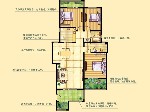 和达和城二期多层22-27号楼二层B户型3室2厅2卫 136.00㎡