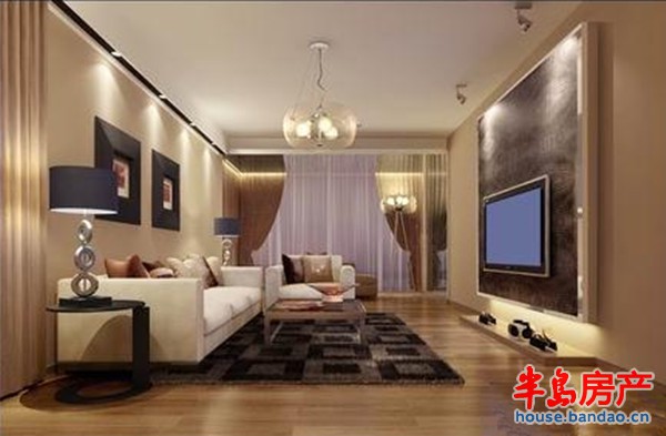 1#楼A2户型客厅效果
