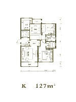 青岛印象山户型图2室2厅2卫1厨 127.00㎡