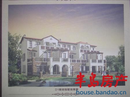 D1联排别墅效果图 169.68平