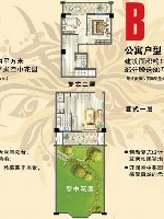 公寓B户型 2室1厅2卫119㎡