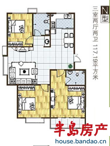 中国铁建岸芷汀兰 117.19平户型 3室2厅2卫117.19㎡.jpg