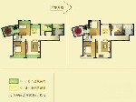 绿岛印象 A2户型 3室2厅1卫90.20㎡