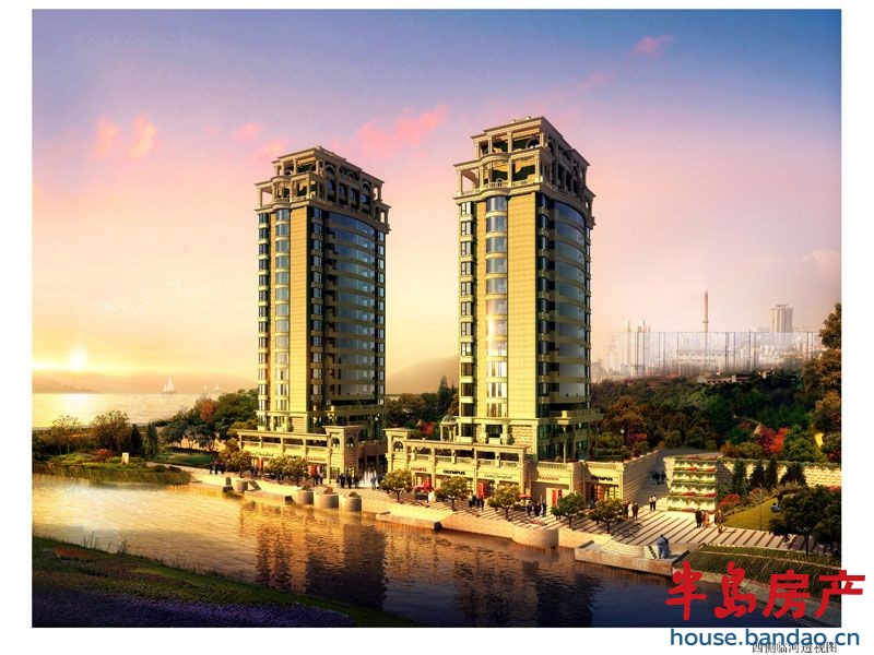 湛园华府 西侧临河透视图.jpg