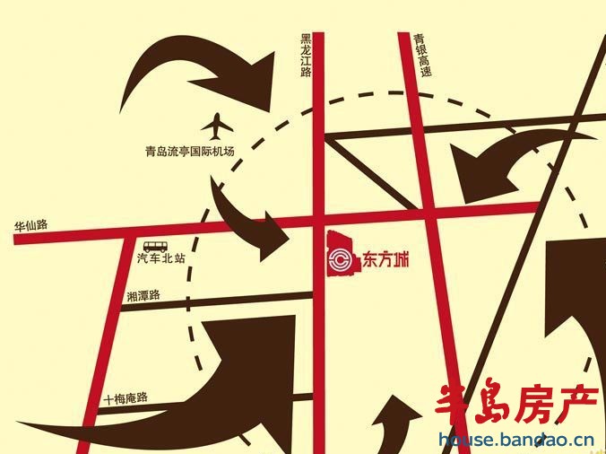 青岛东方城购物中心 区位图.jpg