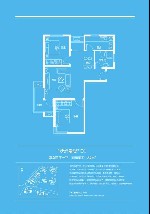 D1户型两室两厅一卫87平方米