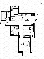 西海景苑L户型3室2厅1卫1厨 94.71㎡