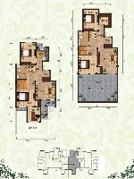 康大观邸花园洋房D户型5室4厅2卫1厨 208.00㎡