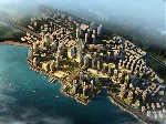 旅游院蓝海新港城项目鸟瞰视点